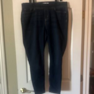 Signature by Levi Strauss Dark Indigo Skinny Jeans pull on sz 18